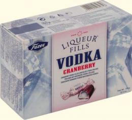 Конфеты Fazer "Liquer Fills" с начинкой из ликёра.