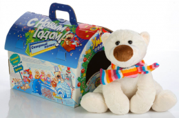 Детский подарок с мягкой игрушкой "Умка"