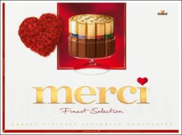 Набор молочного шоколада "Мерси ассорти"