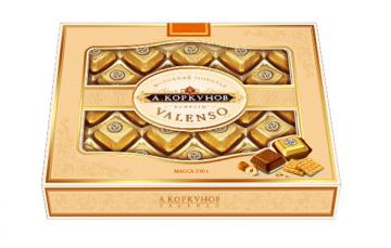 Шоколадные конфеты Коркунов ассорти "Валенсо" 