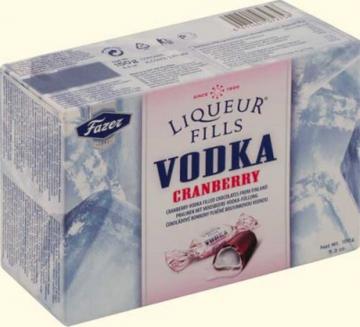 Конфеты Fazer "Liquer Fills" с начинкой из ликёра.